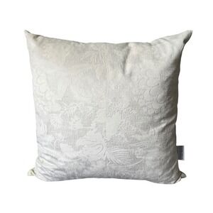 Castiglioni Milano Italian Floral Damask Pillow Feather Filled Decorative Ivory